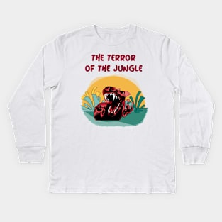 the terror of the jungle Kids Long Sleeve T-Shirt